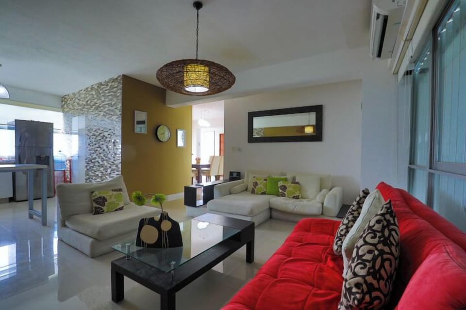 Deluxe Apartment, Patio | Living area
