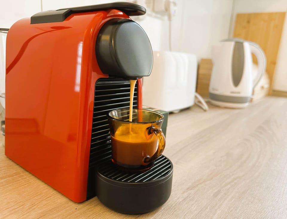 Nespresso coffee machine in kitchen