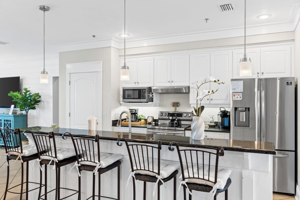 Gourmet kitchen with granite counters—cook, gather, and make memories