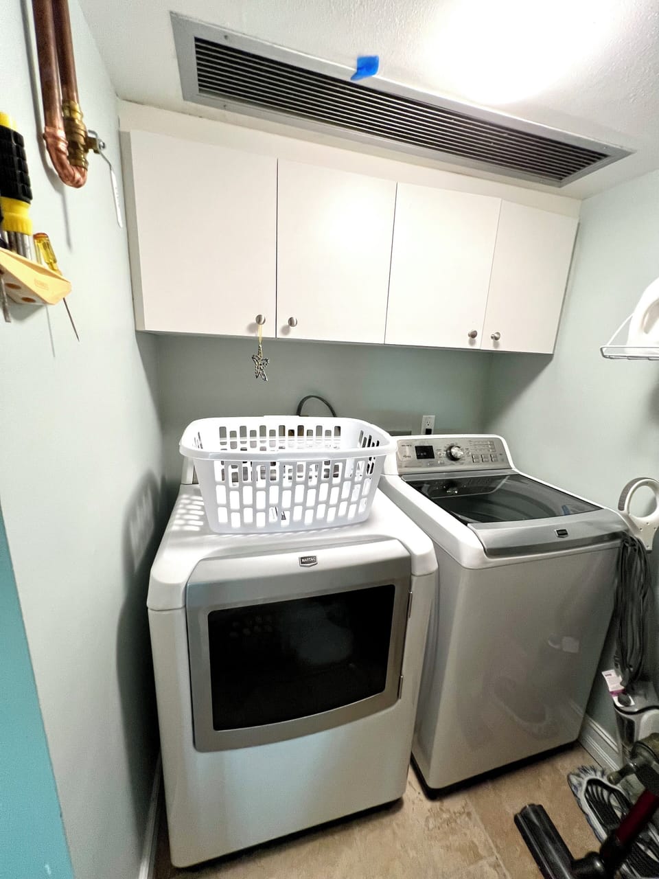 Washer & Dryer in unit.