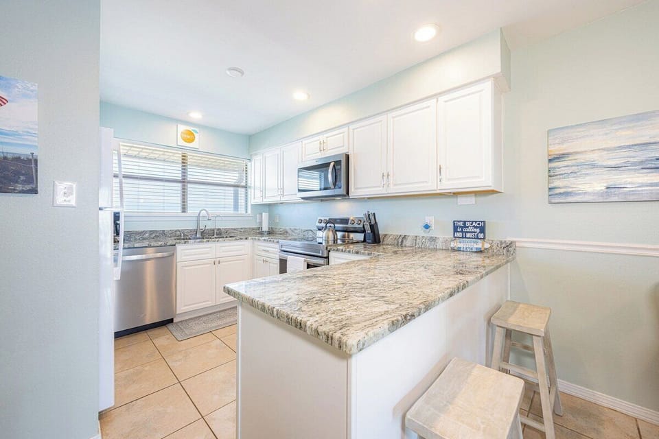 Fully stocked kitchen