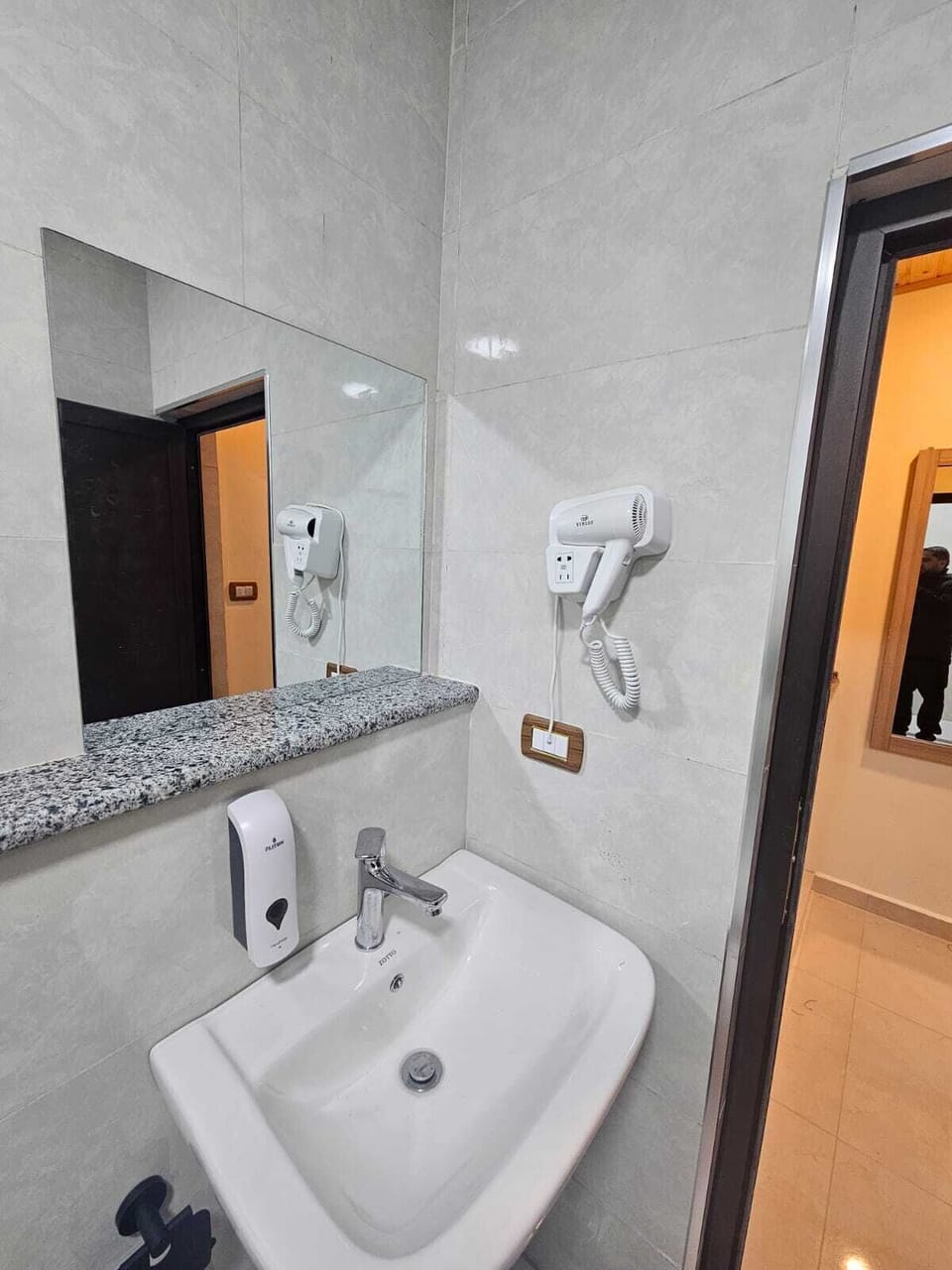 Free toiletries, hair dryer, slippers, bidet