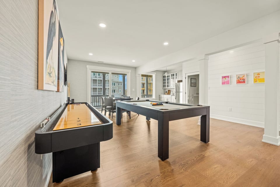 Recreation Room with Deck Access on Second Level