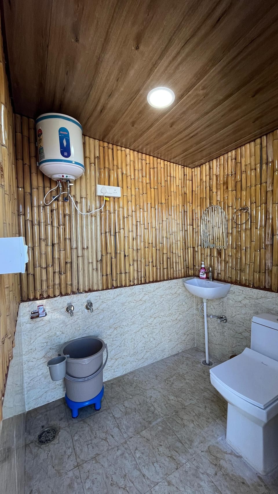 Comfort Tent, Balcony, Hill View | Bathroom | Shower, slippers, towels, soap
