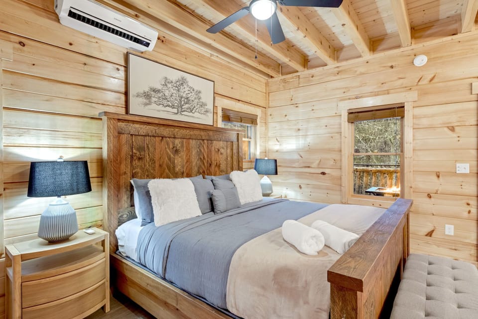 Cozy up in your plush King Bed with a great view!