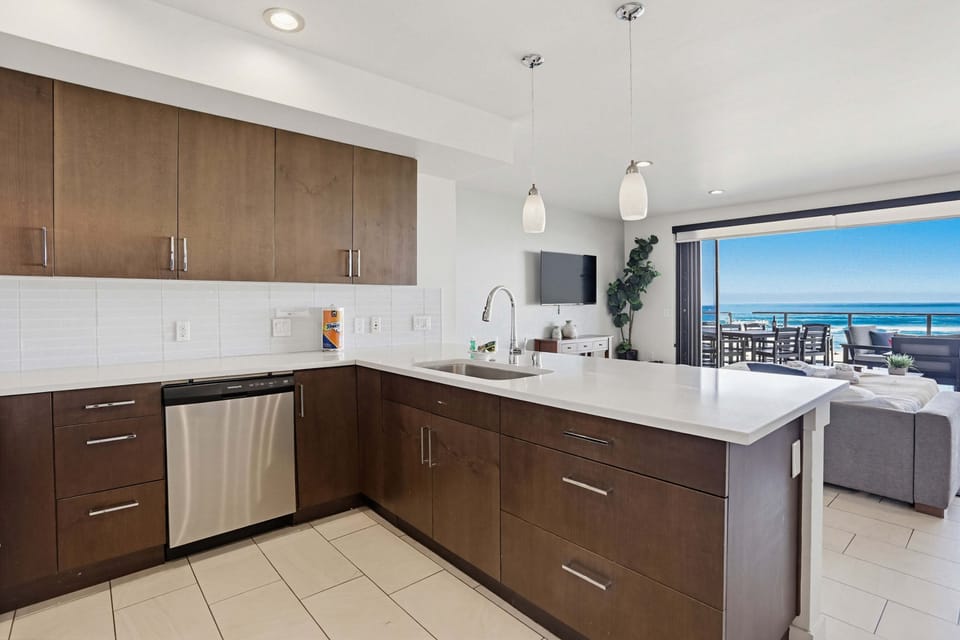 Condo, Multiple Beds, Balcony, Beach View | Private kitchen | Coffee/tea maker