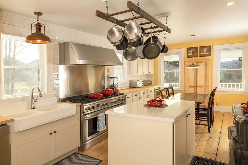 Our chef's kitchen is equipped with everything needed for a gourmet meal
