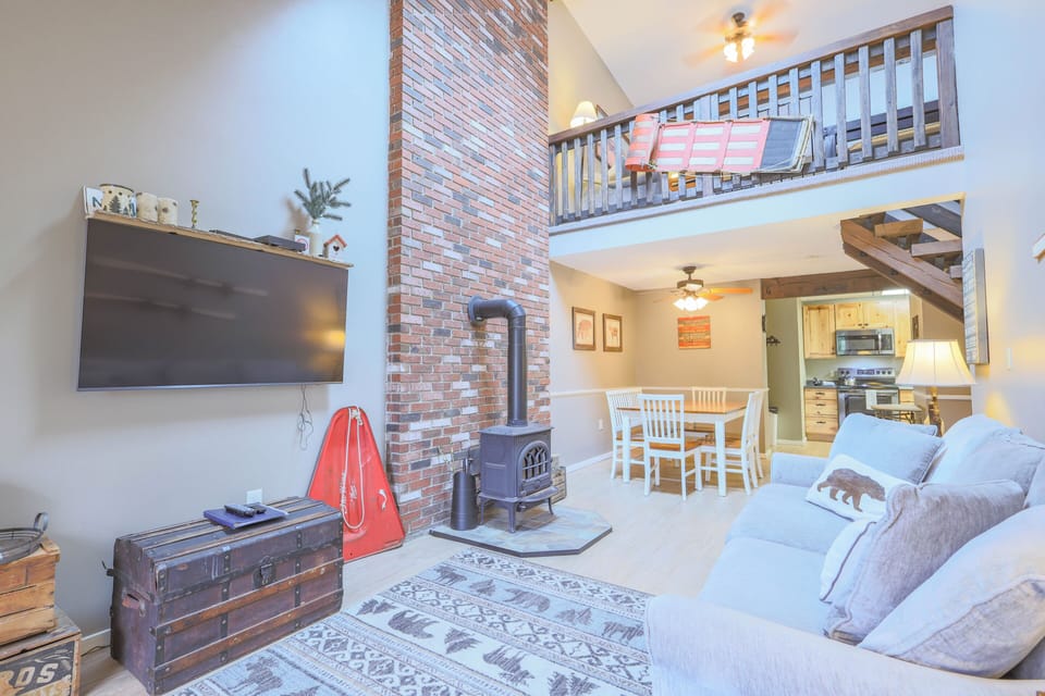 Open area with a view of the childproofed loft