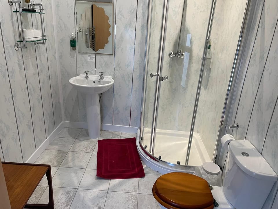 Soap, shampoo, toilet paper