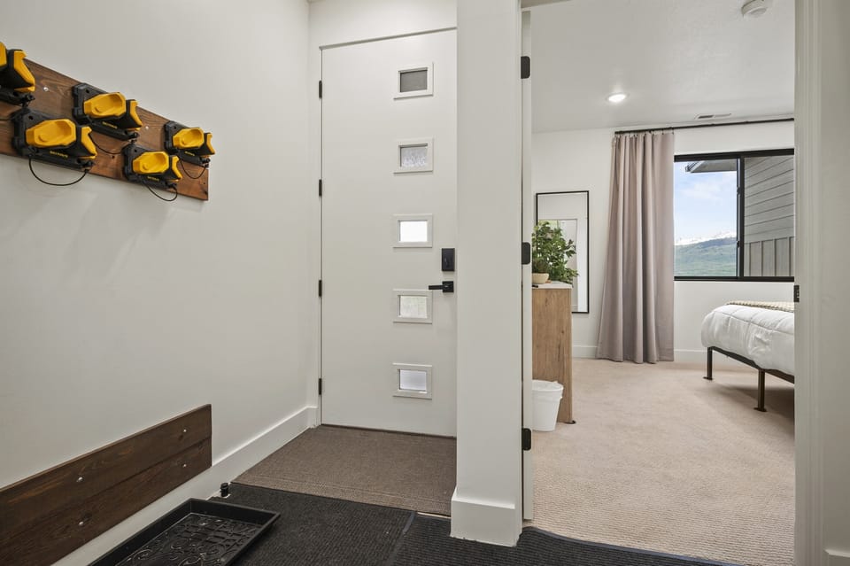 Entrance to the condo and to the primary bedroom.