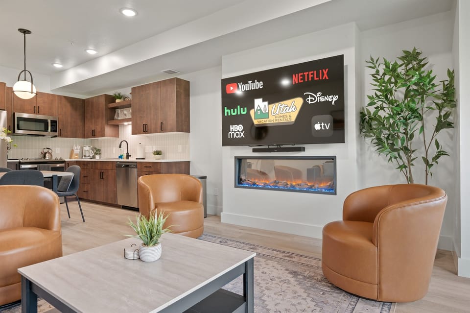 Put your feet up and relax with a good book, or enjoy conversation with family and friends in the comfortable living room.