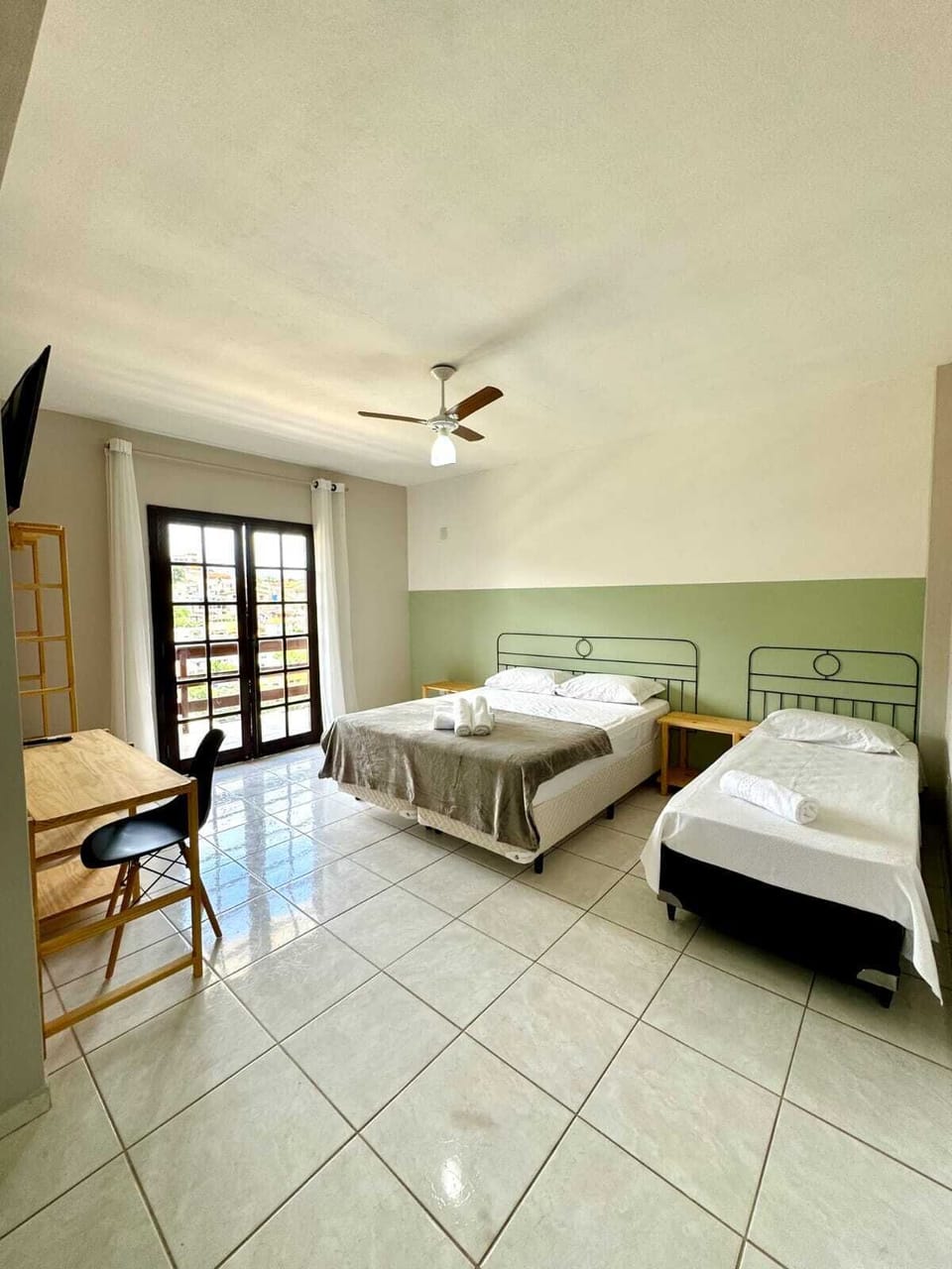 Comfort Triple Room, Balcony, Mountain View | Premium bedding, minibar, desk, laptop workspace