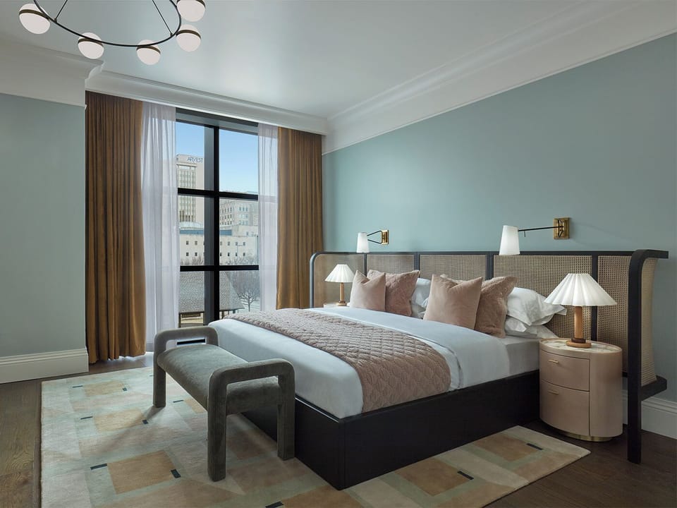 Premium bedding, down comforters, pillowtop beds, minibar