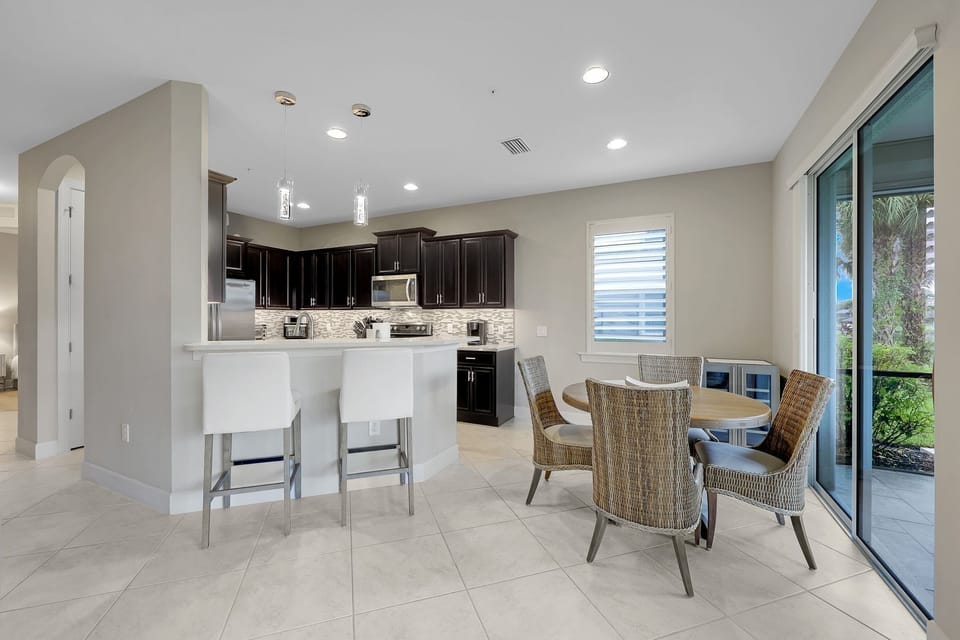 Kitchen with Two Barstools