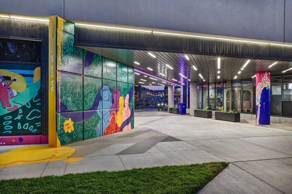 A seamless arrival experience with a stylish and colorful valet area, ensuring convenience and ease for every guest.