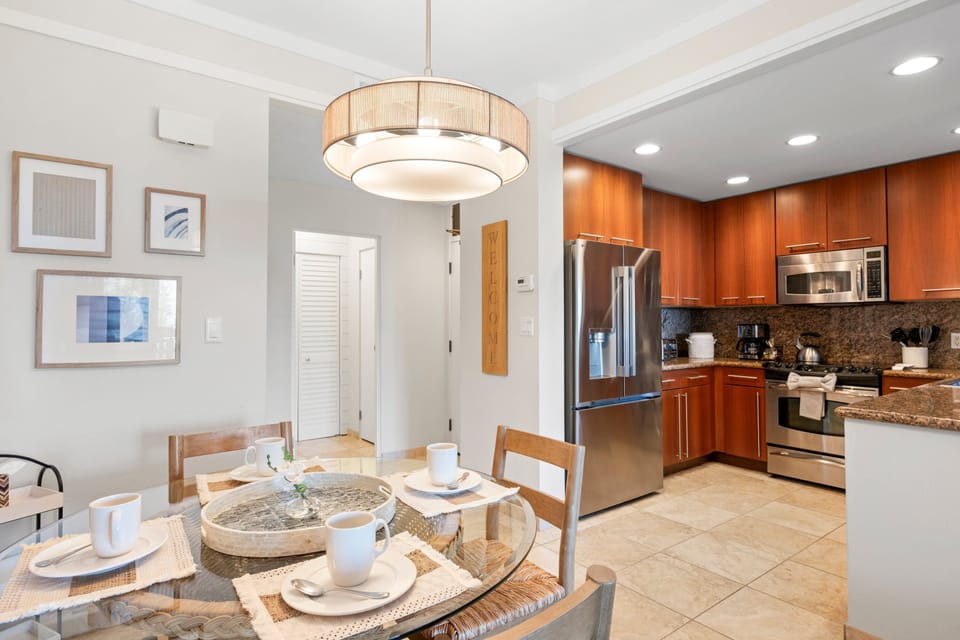 Dining and kitchen area