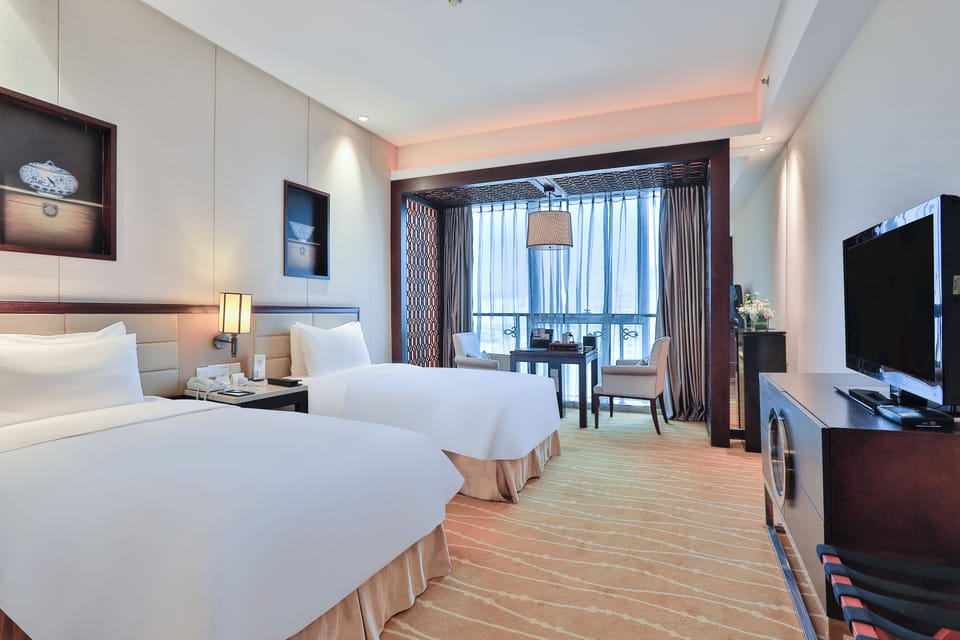 Deluxe Twin Room, Non Smoking, City View | Premium bedding, down comforters, in-room safe, desk