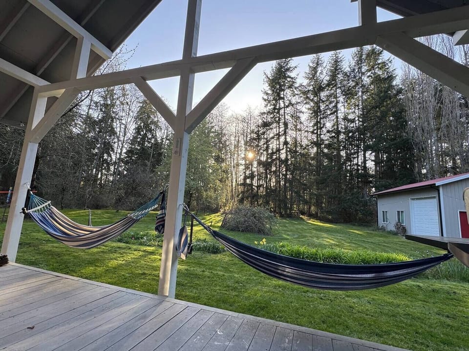 Hammocks on the porch