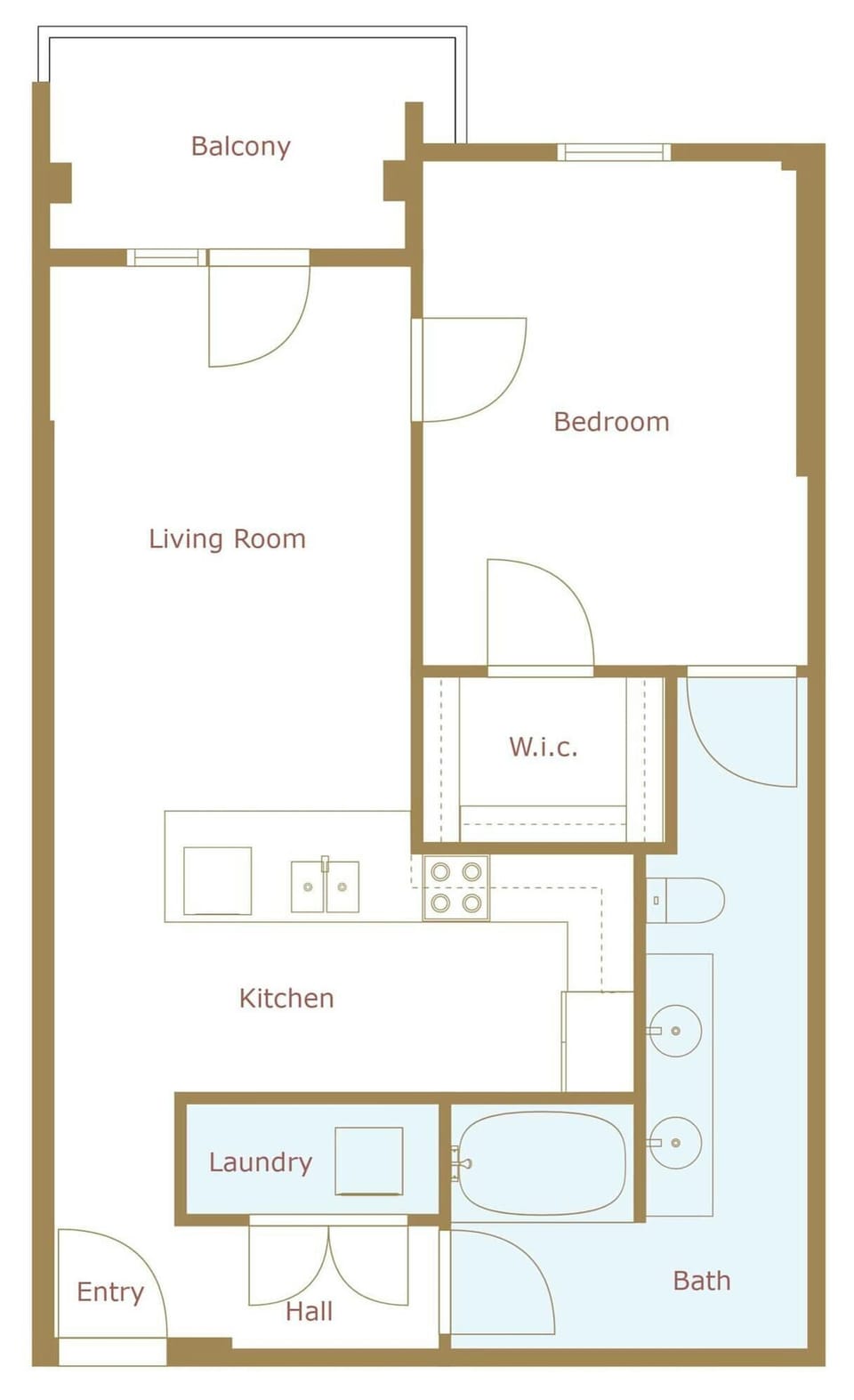 The layout of our apartment.