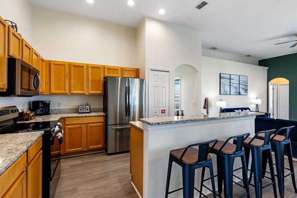Alternate view of the kitchen.