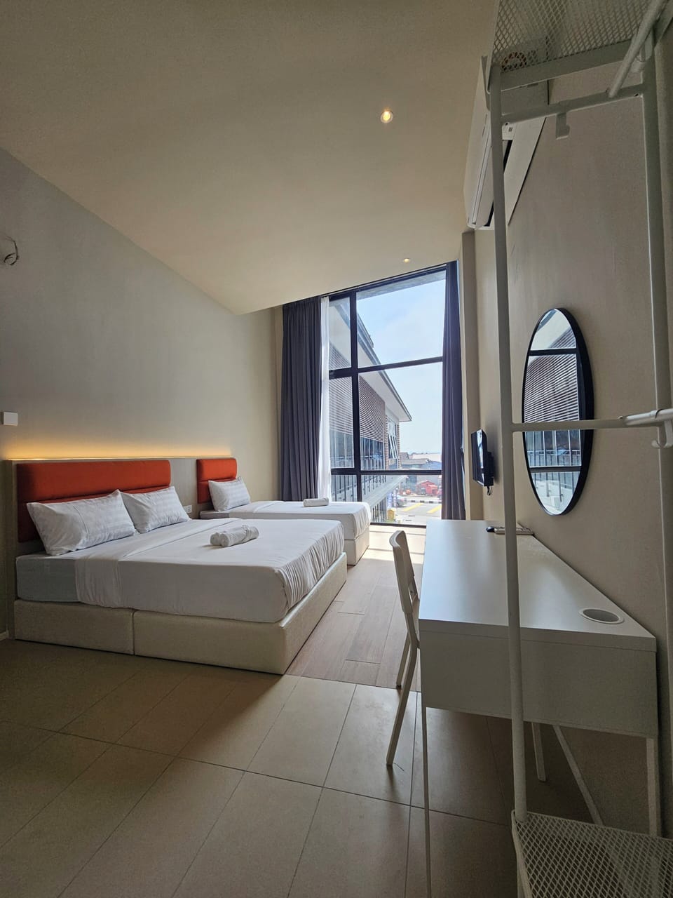 Comfort Triple Room, Balcony, Partial Ocean View | Desk, laptop workspace, iron/ironing board, free WiFi