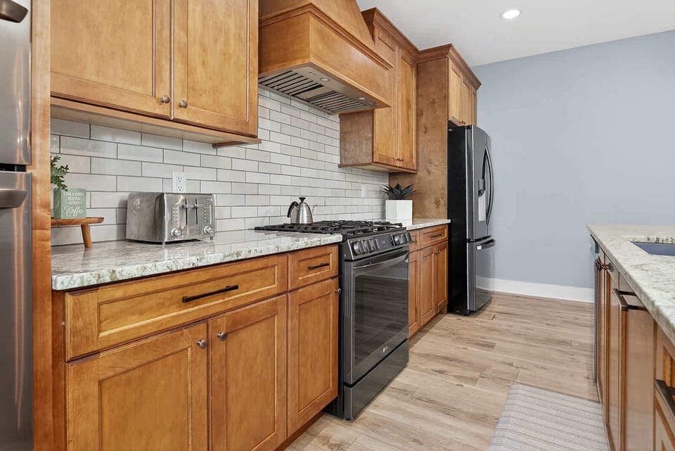 Kitchen on the primary floor 