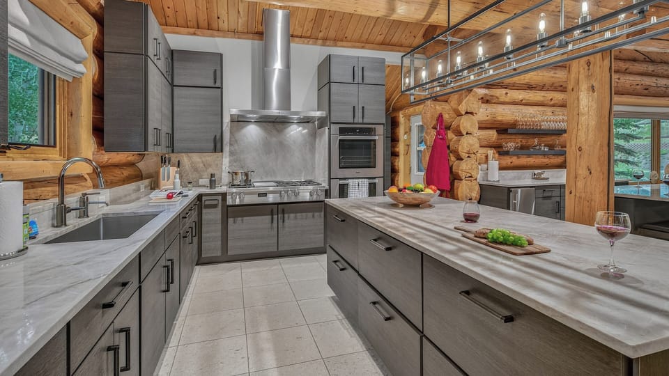 Kitchen, Main Level - Butler pantry with prep counter and storage