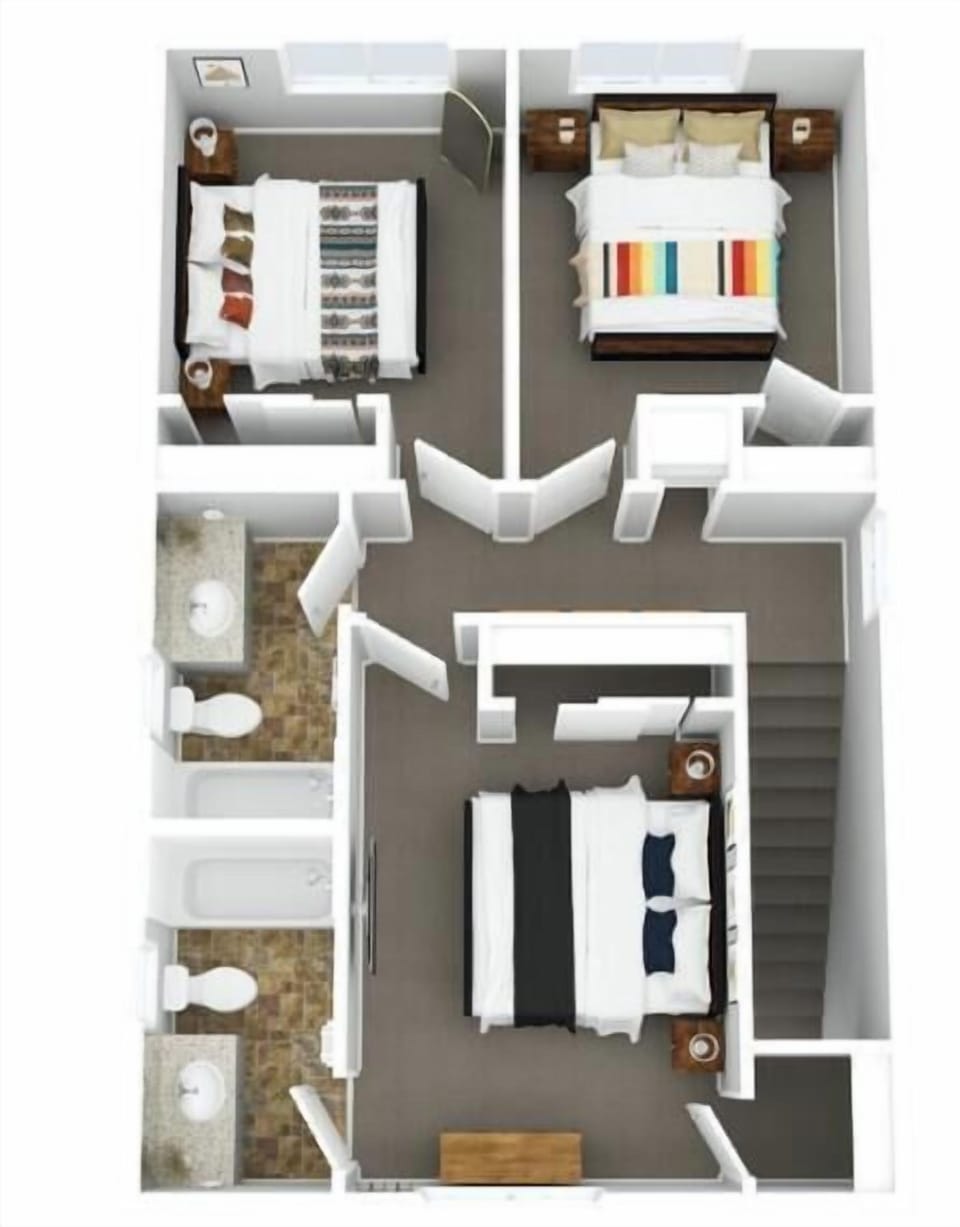 Upper Floor - 3D Floor Plan