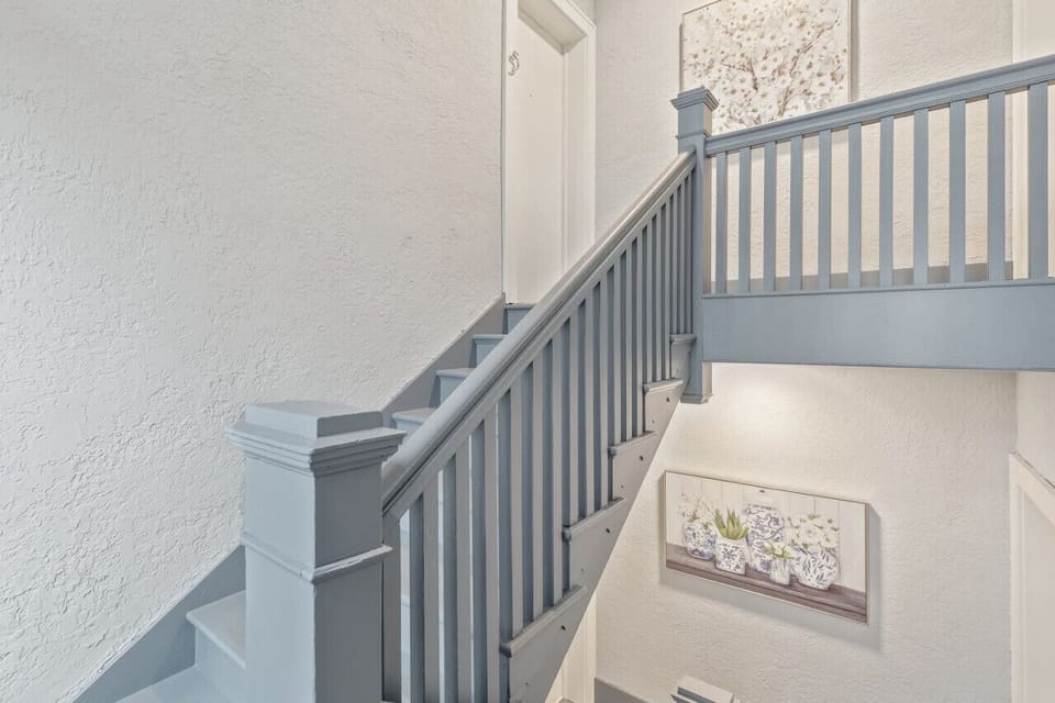 Historic staircase to the unit