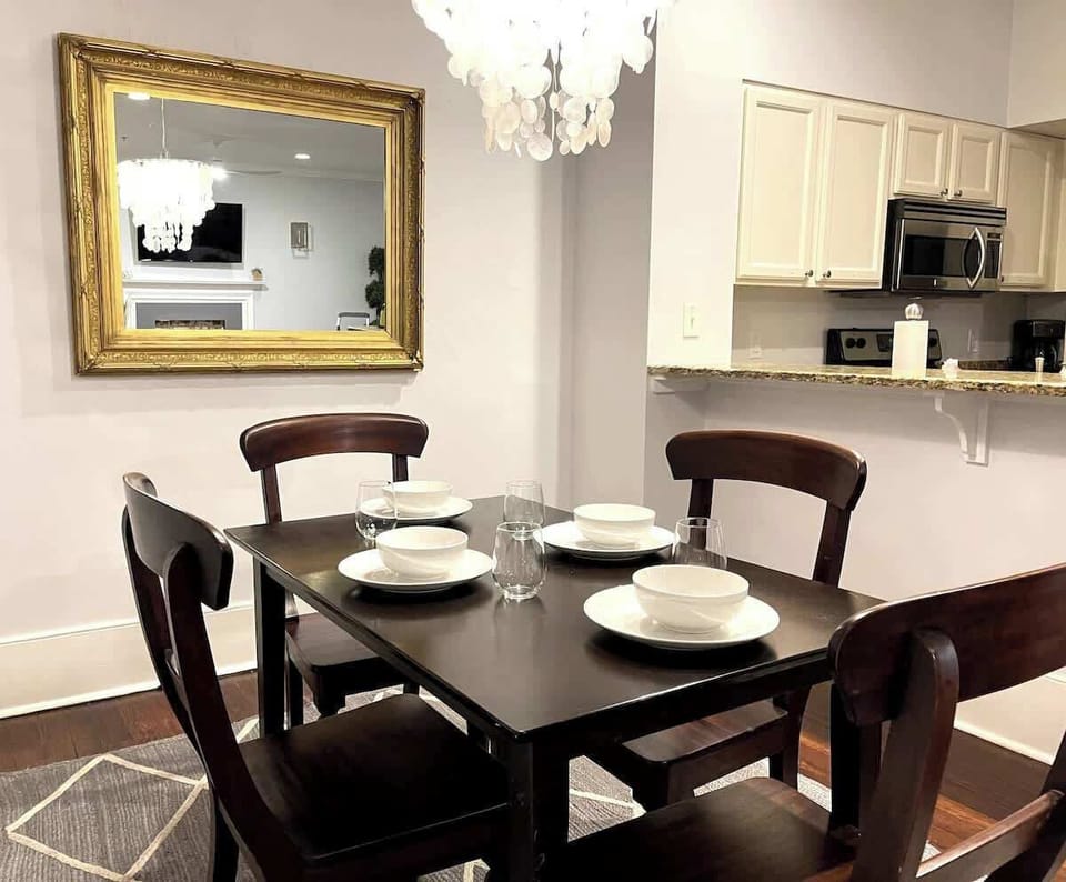 A cozy dining nook, perfect for shared meals and intimate conversation.