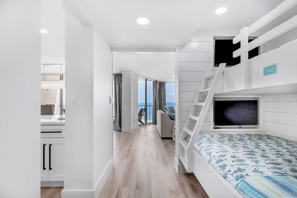 Twin over full hall bunk