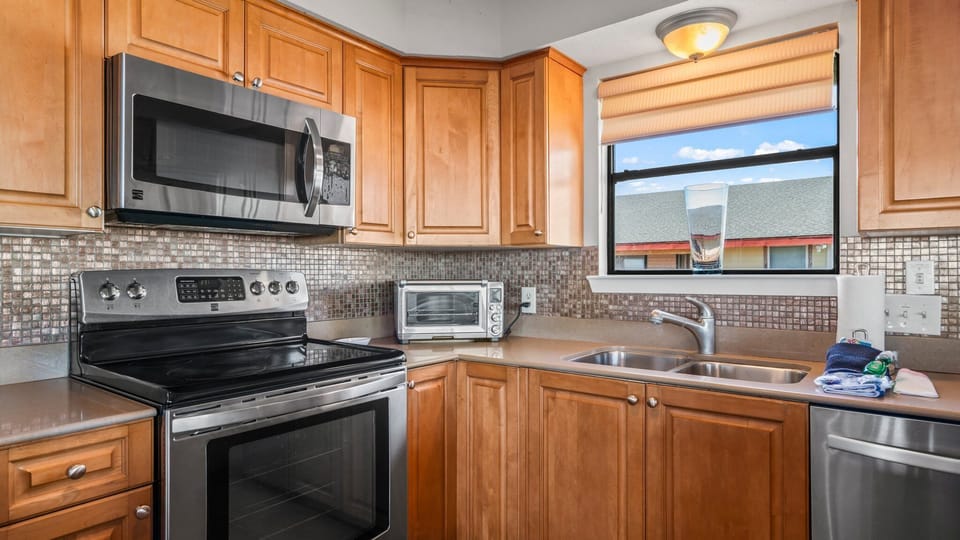 So much natural lighting in this kitchen.