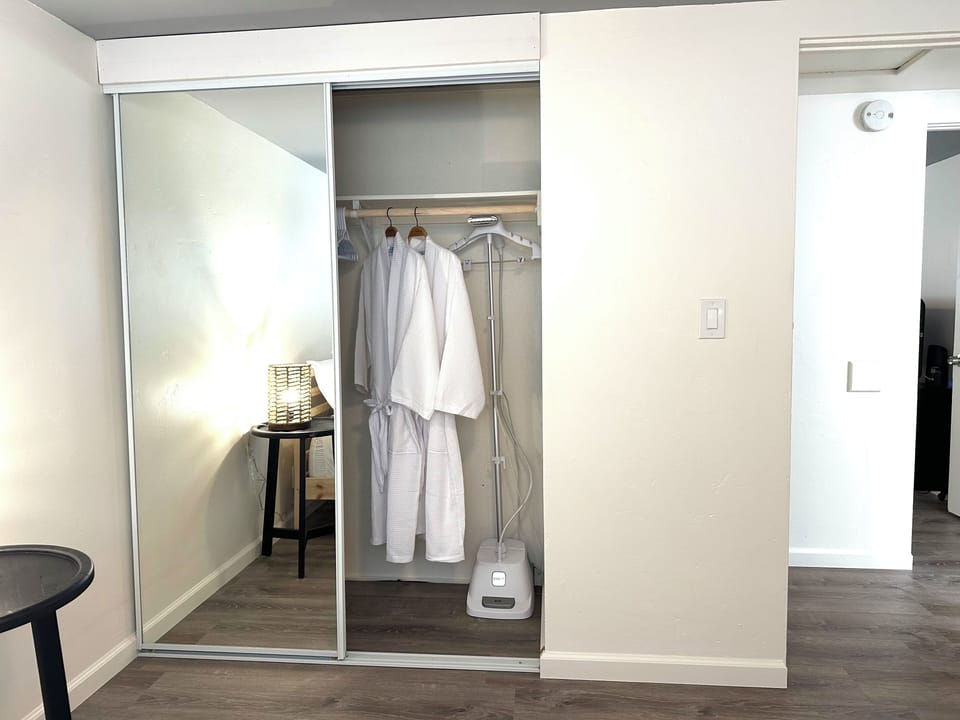 Two hotel robes for your comfort and quality steamer