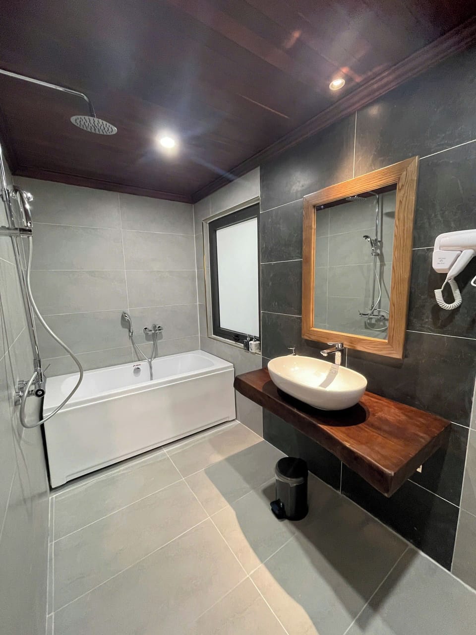 Family Twin Room, Pool View | Bathroom | Shower, hair dryer, towels, soap