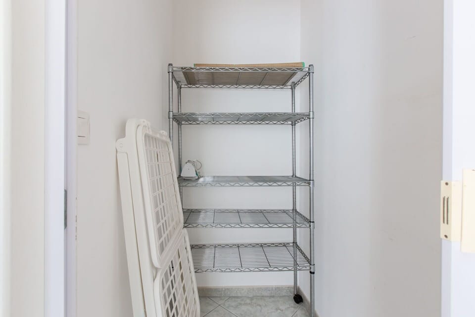 Flooring, Interior Design, Floor, Shelving, Shelf, Apartment, Room, Ceiling, Cabinetry