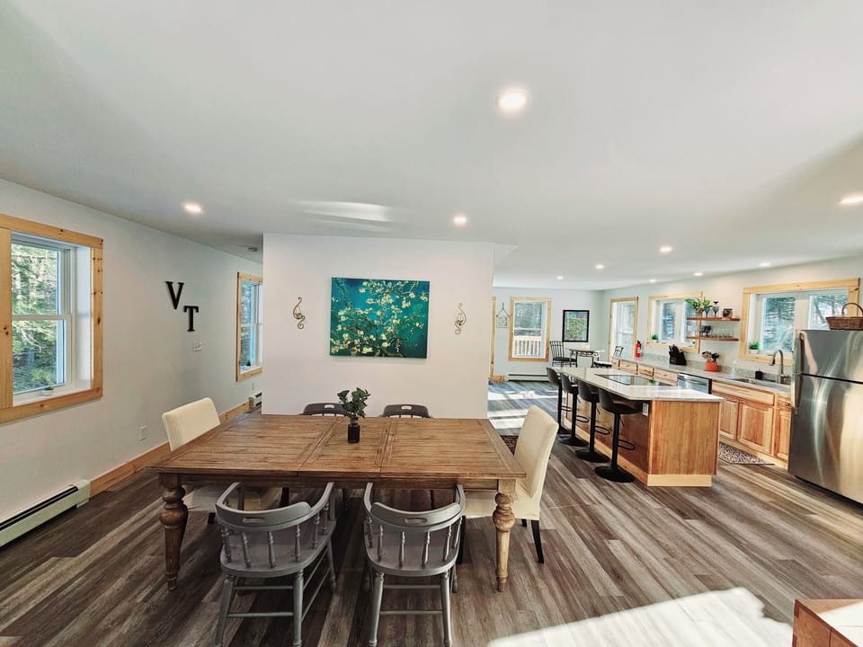 Dining area with kitchen