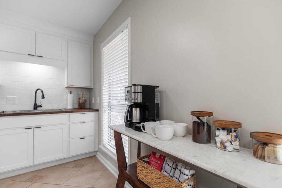 Start your day with a visit to the coffee bar