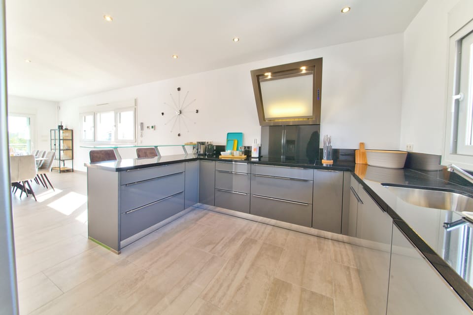 Open plan kitchen