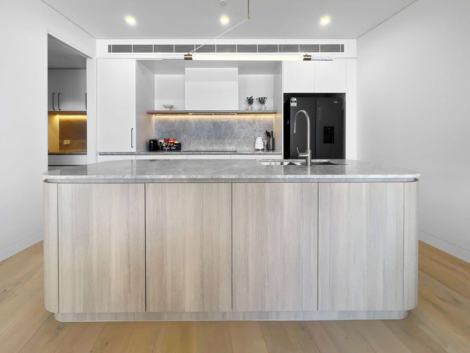 Modern Kitchen - Dishwasher, Microwave, Oven, Induction Cooktop, Fridge, Freezer, Coffee Machine