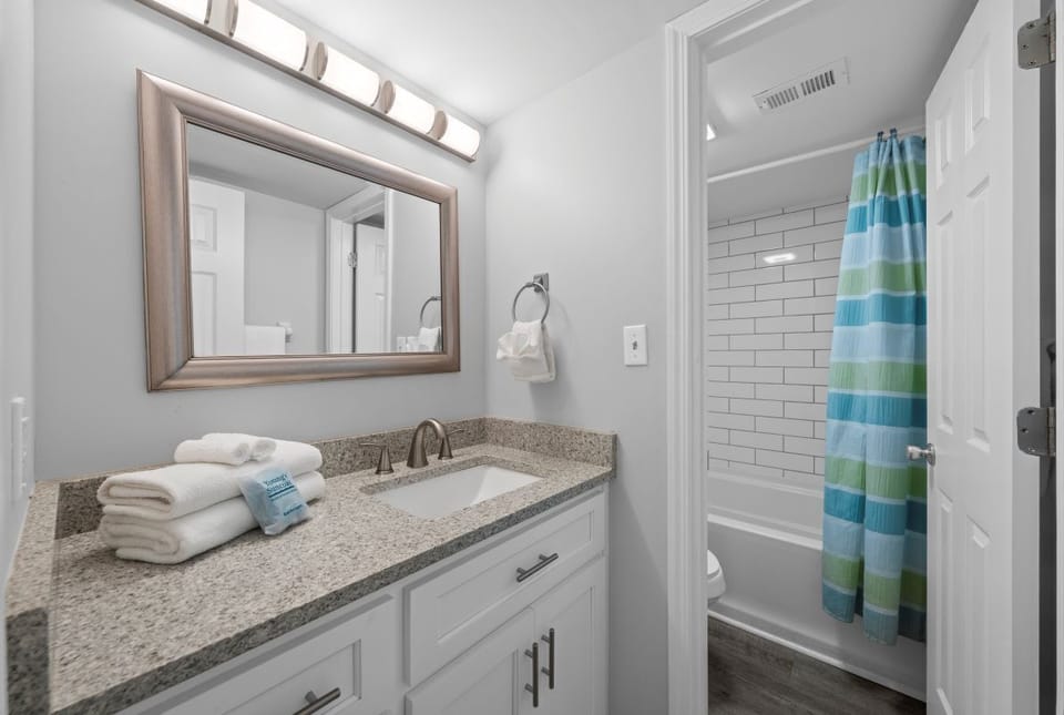 Compass Point 308 Bathroom 2 with Tub Shower Combo