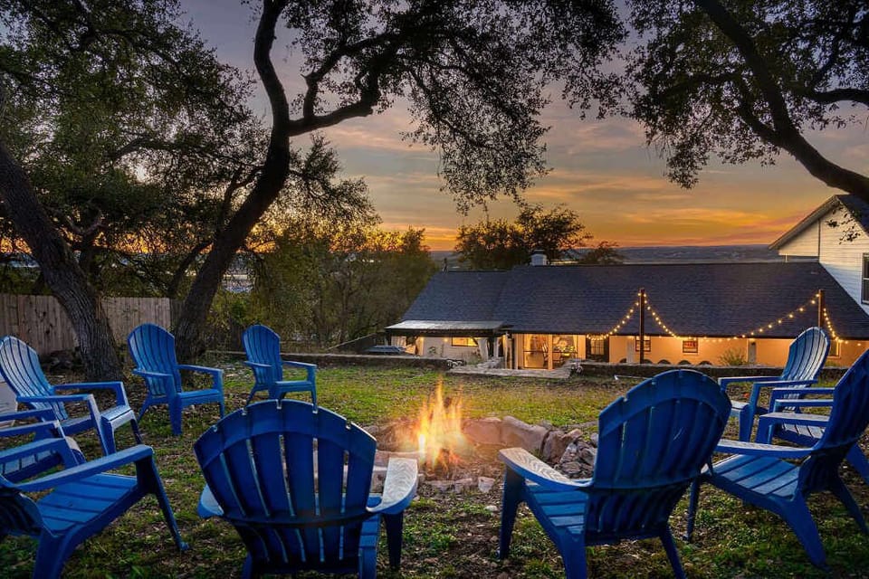 Cozy up by the fire pit under the stars—perfect for s'mores, stories, and unforgettable evenings!