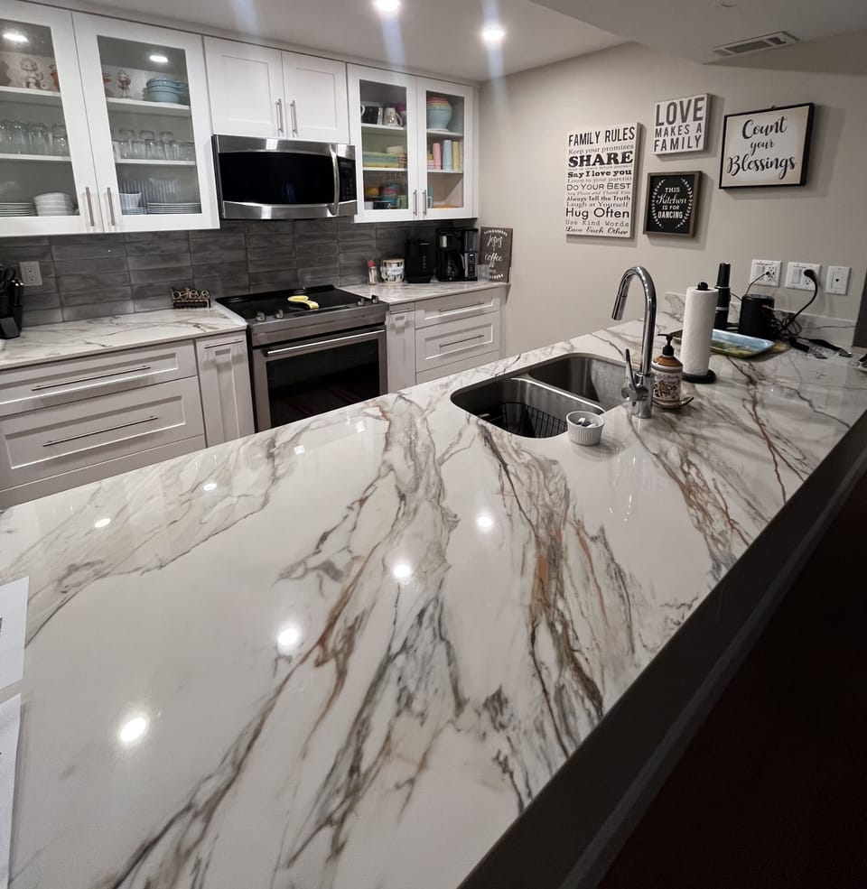 Newly remodeled kitchen.