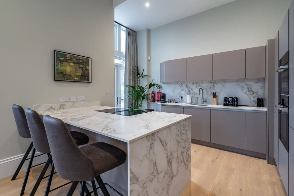 Premium Suite, 1 King Bed, Sea View | Private kitchen | Full-size fridge, microwave, oven, stovetop