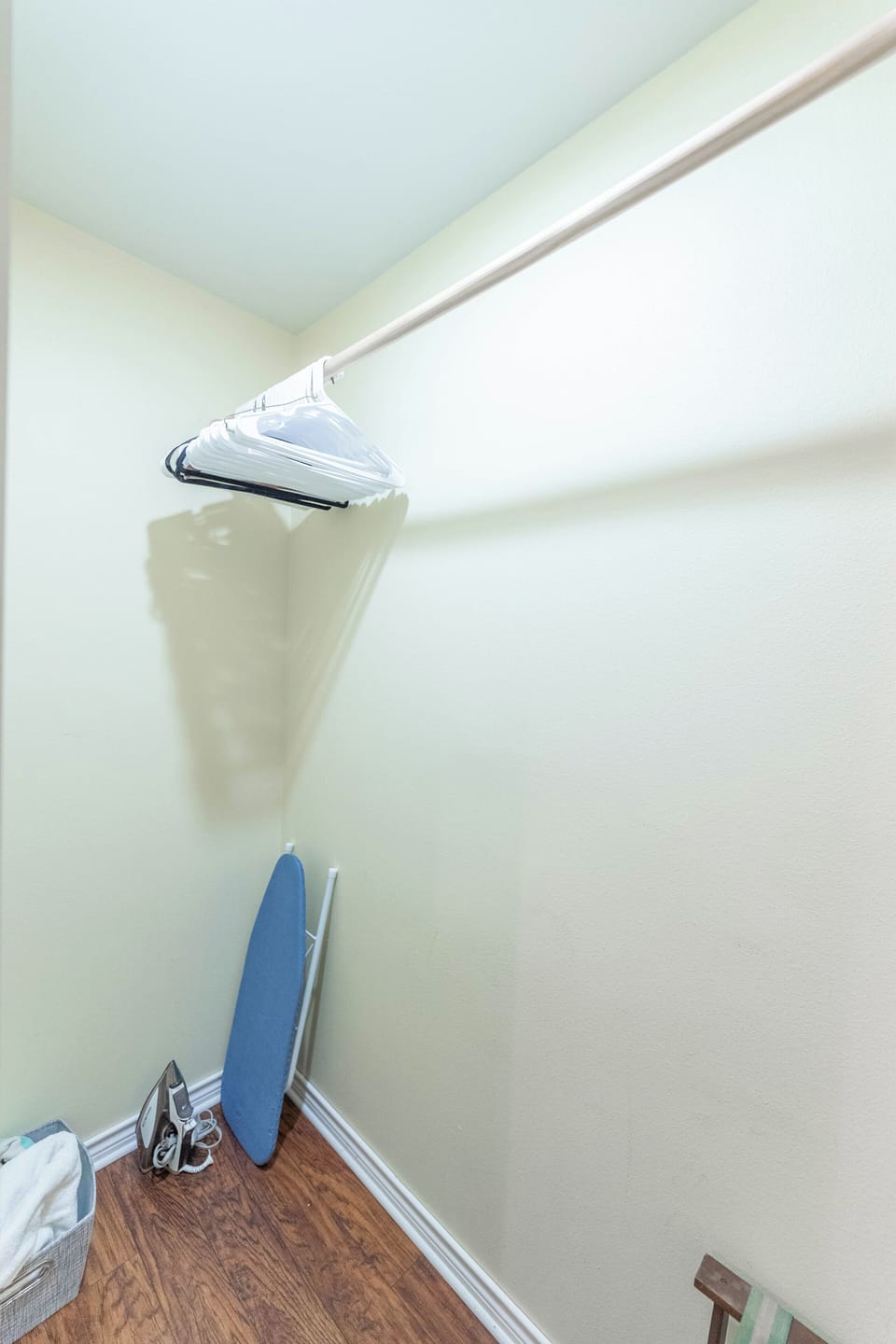 The walk-in closet fits a pack-n-play crib *with 72 hours+ notice