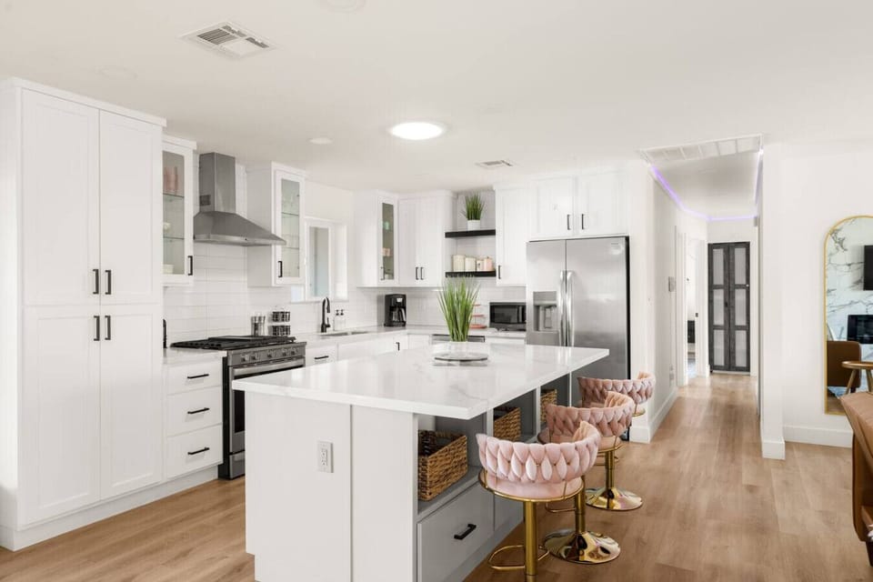 Cook with ease in this spacious open-concept kitchen, fully equipped with everything you need to prepare delicious meals for your group!