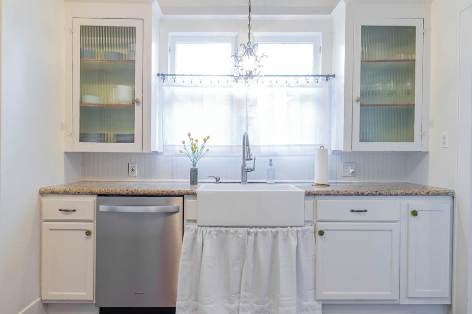 A dishwasher and lots of natural light