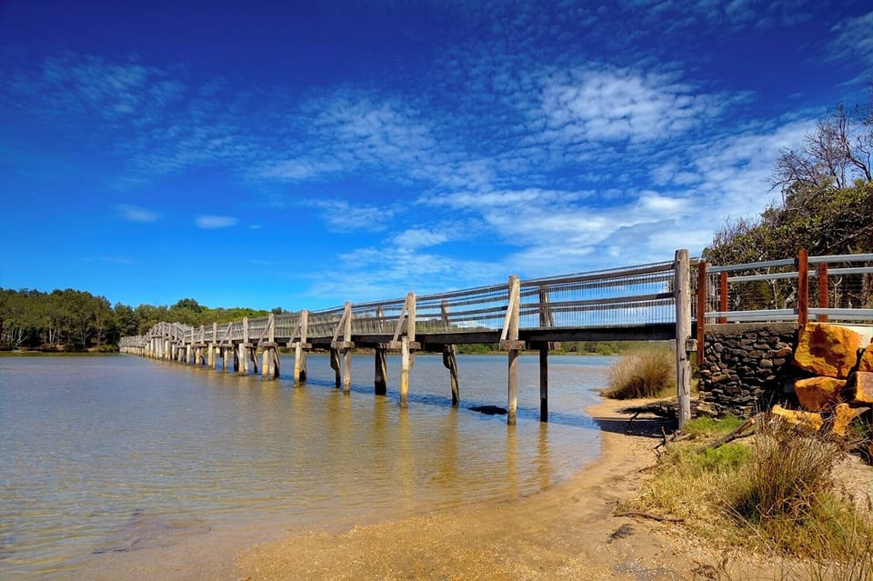 Old Deep Creek footbridge. Now replaced .