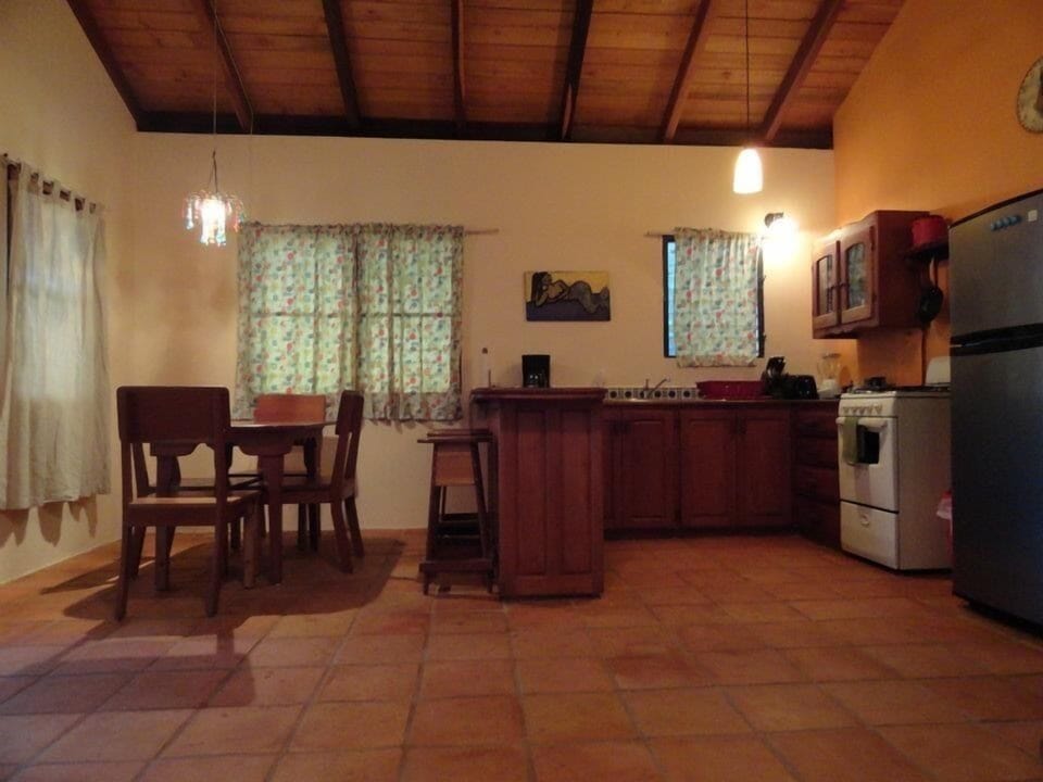 Cottage, Patio, Ocean View | Private kitchen | Coffee/tea maker, full-size fridge, microwave, oven