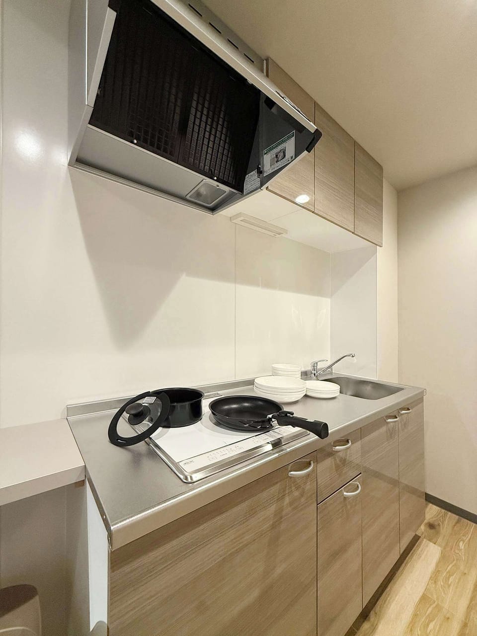 Kitchen area with IH stove