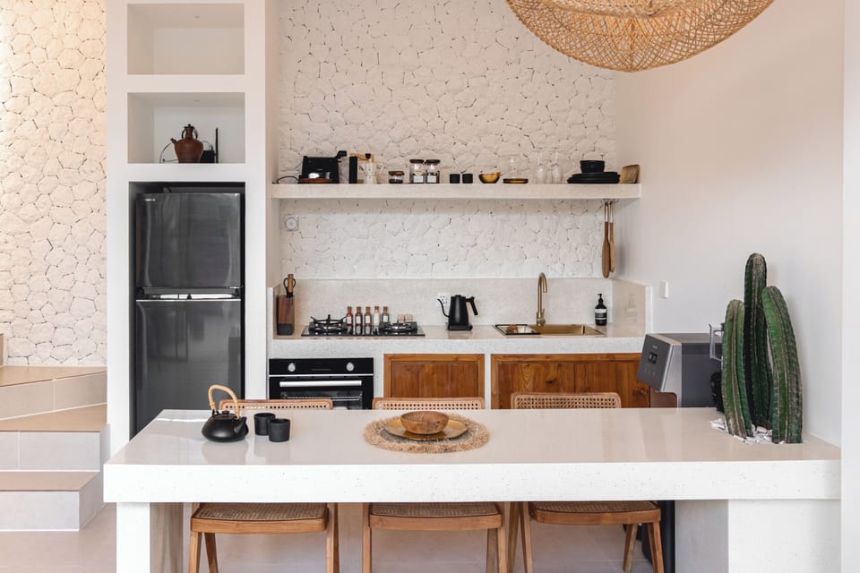 Luxury Villa, Pool View | Private kitchen | Fridge, oven, stovetop, coffee/tea maker